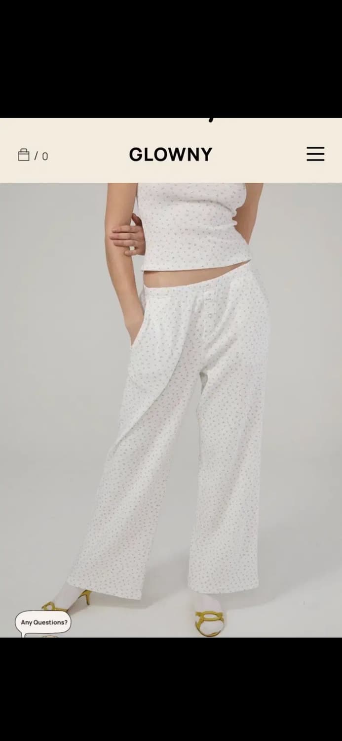 글로니 PROVINCE EYELET PANTS (CREAM BLOOM) 상품이미지3