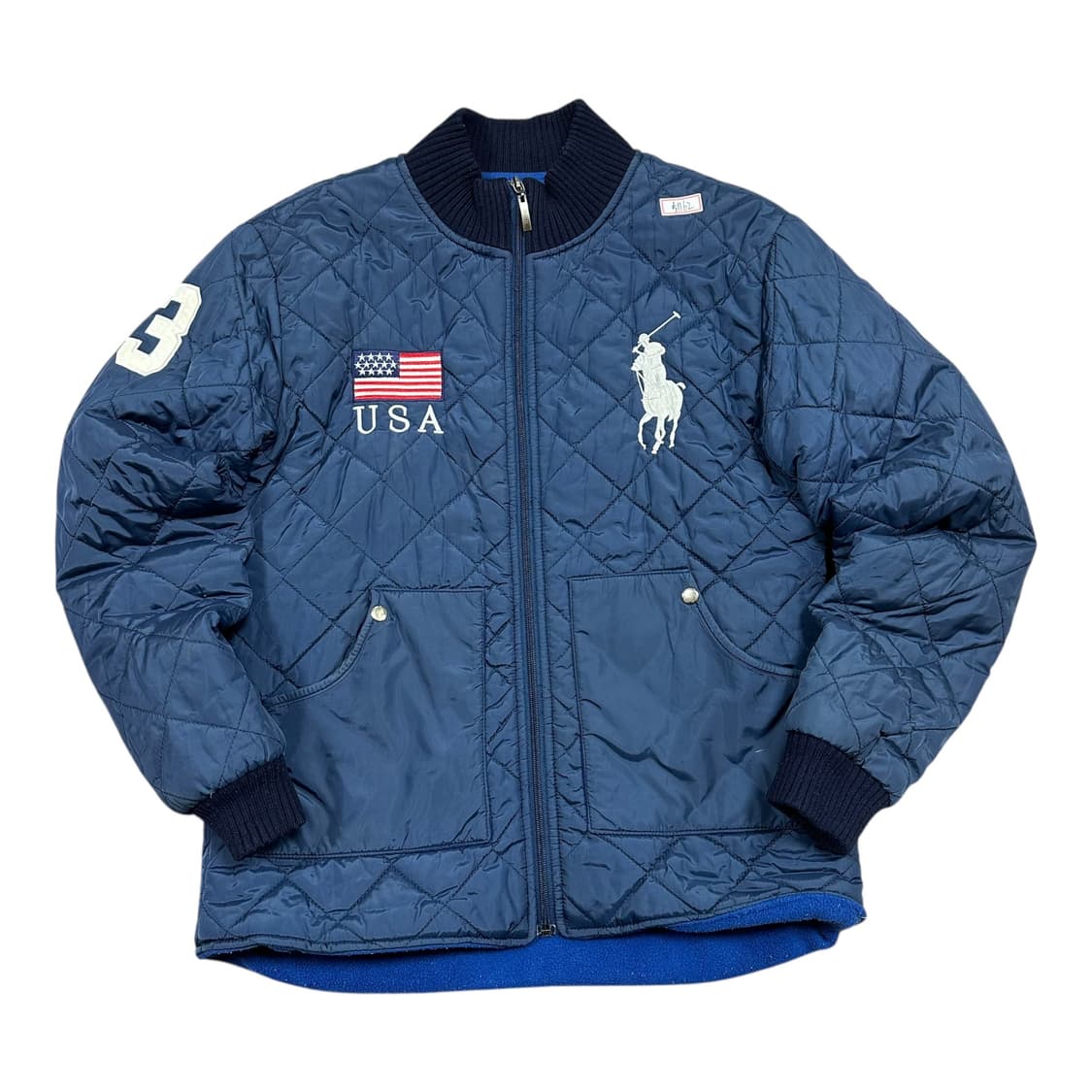 ✨ (바배) 폴로 랄프로렌 성조기 빅포니 퀄팅 자켓 점퍼  상품이미지1