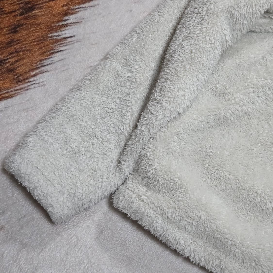 유니클로 화이트 후리스 후드집업 상품이미지7