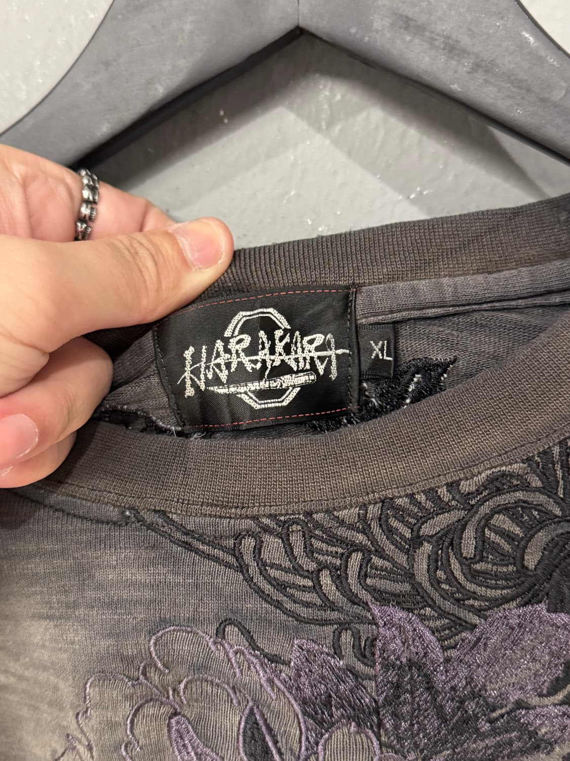 Harakari 오리엔탈 오니 자수 롱슬리브  상품이미지4