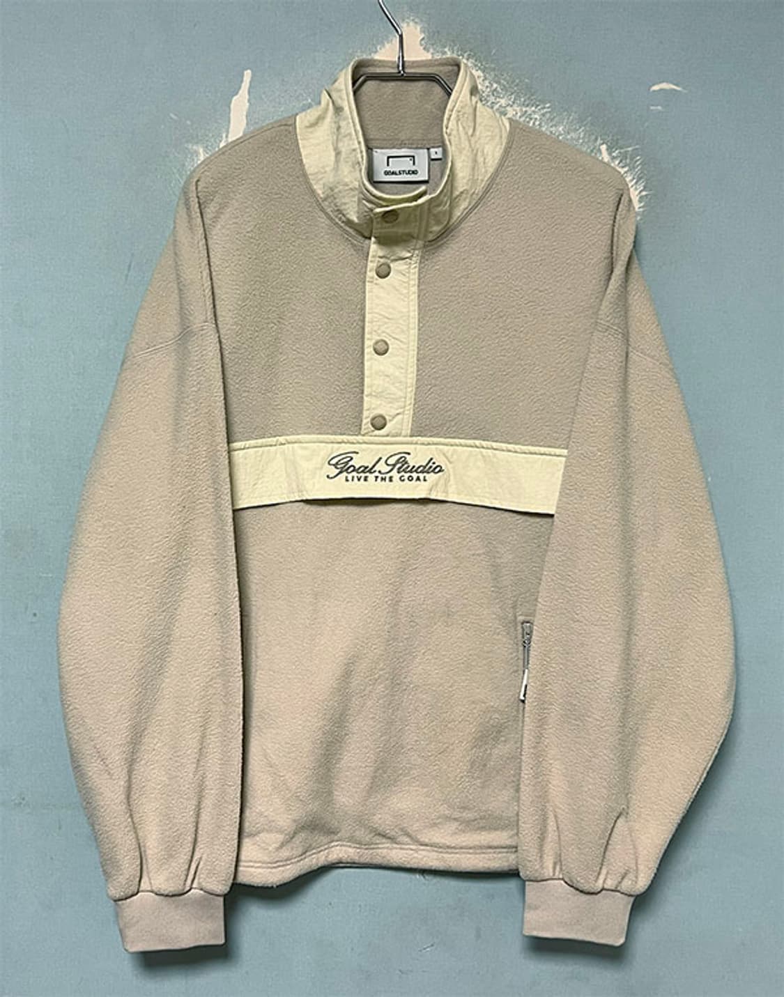 골스튜디오 남자 후리스 맨투맨 추동 오버핏 XL 105  상품이미지1