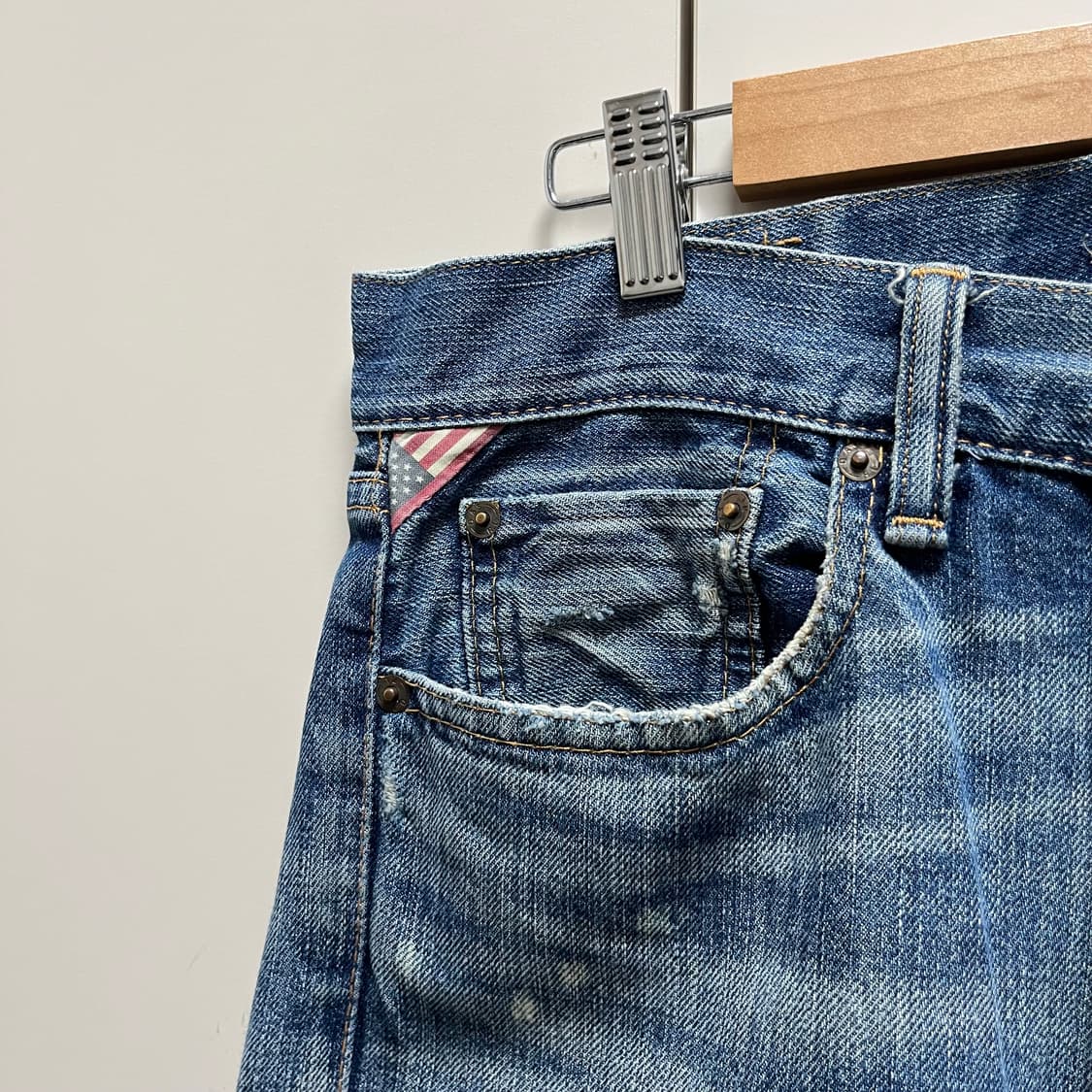 폴로 데님앤서플라이 패치워크 데님팬츠 상품이미지4