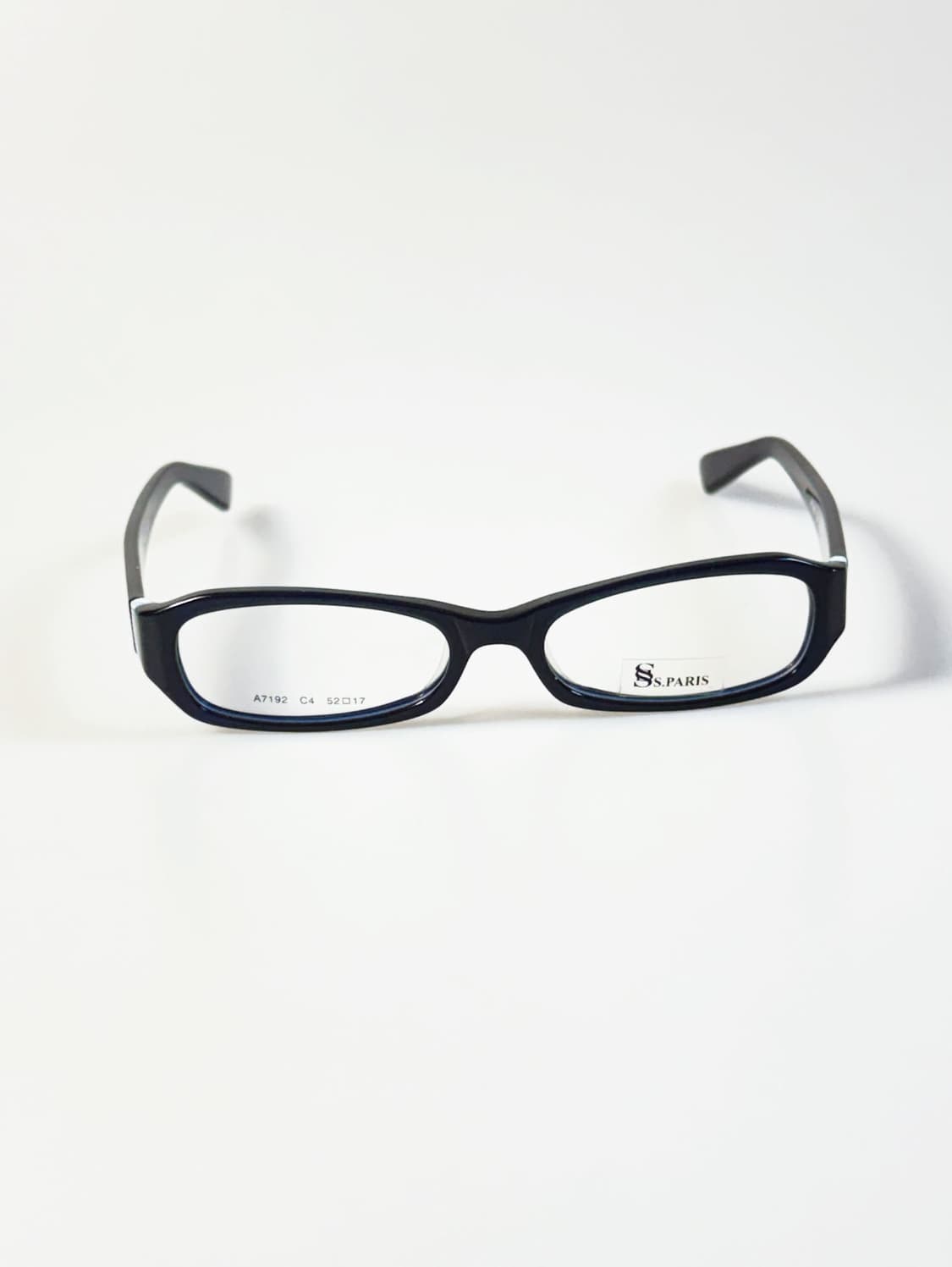 SS.PARIS 네이비 블랙 뿔테 스퀘어 프레임 빈티지 안경 상품이미지2