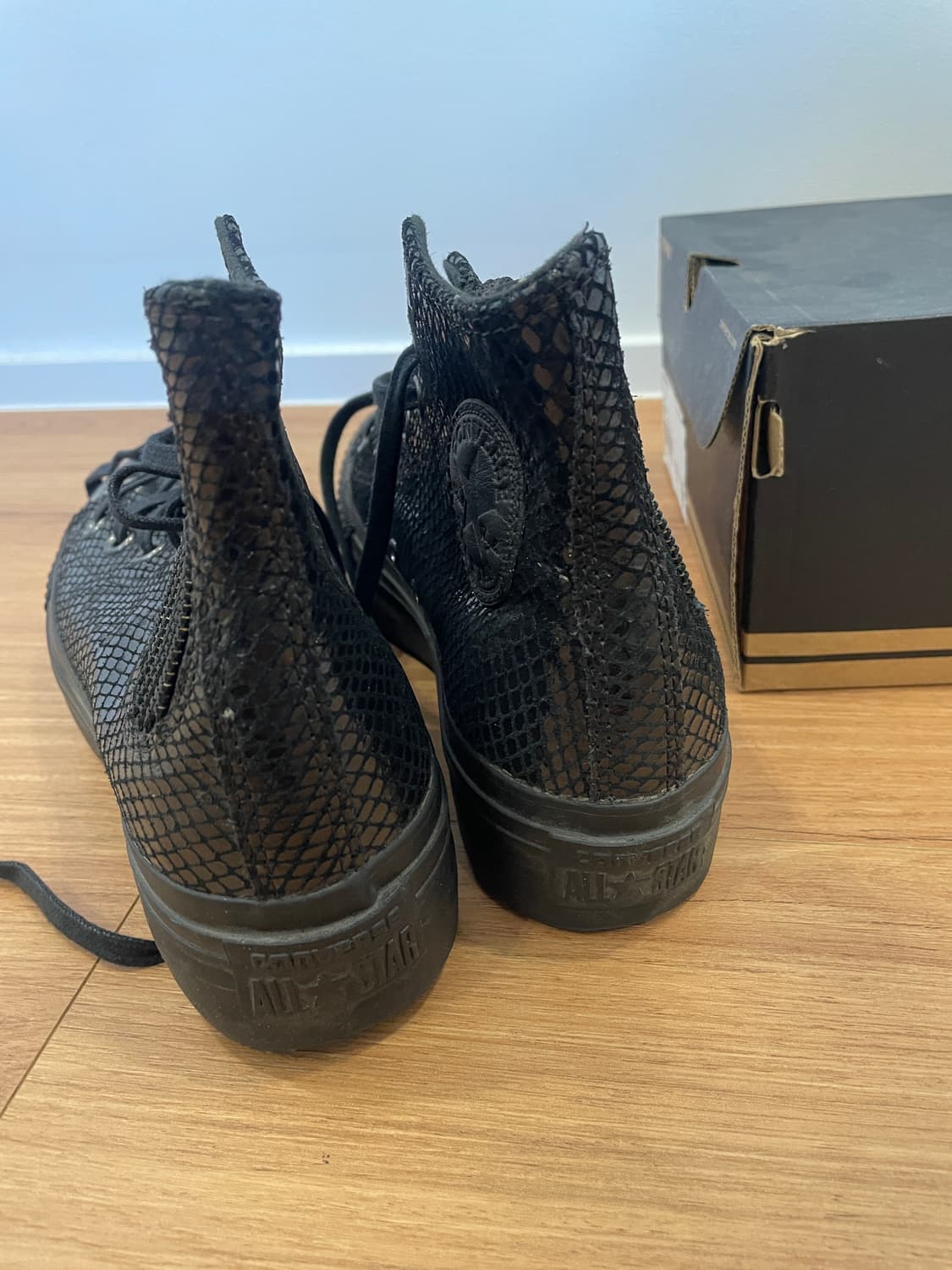 컨버스 플랫폼 하이 블랙 245 상품이미지4