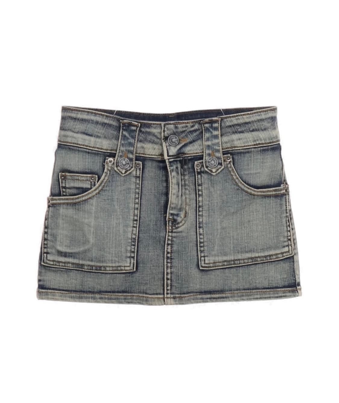 보헤미안서울 포켓 데님 미니스커트 상품이미지1