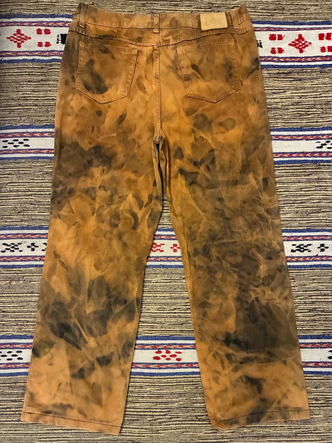 (32~36)90s LEE 리 빈티지 다잉 타이다이 데님팬츠 상품이미지7