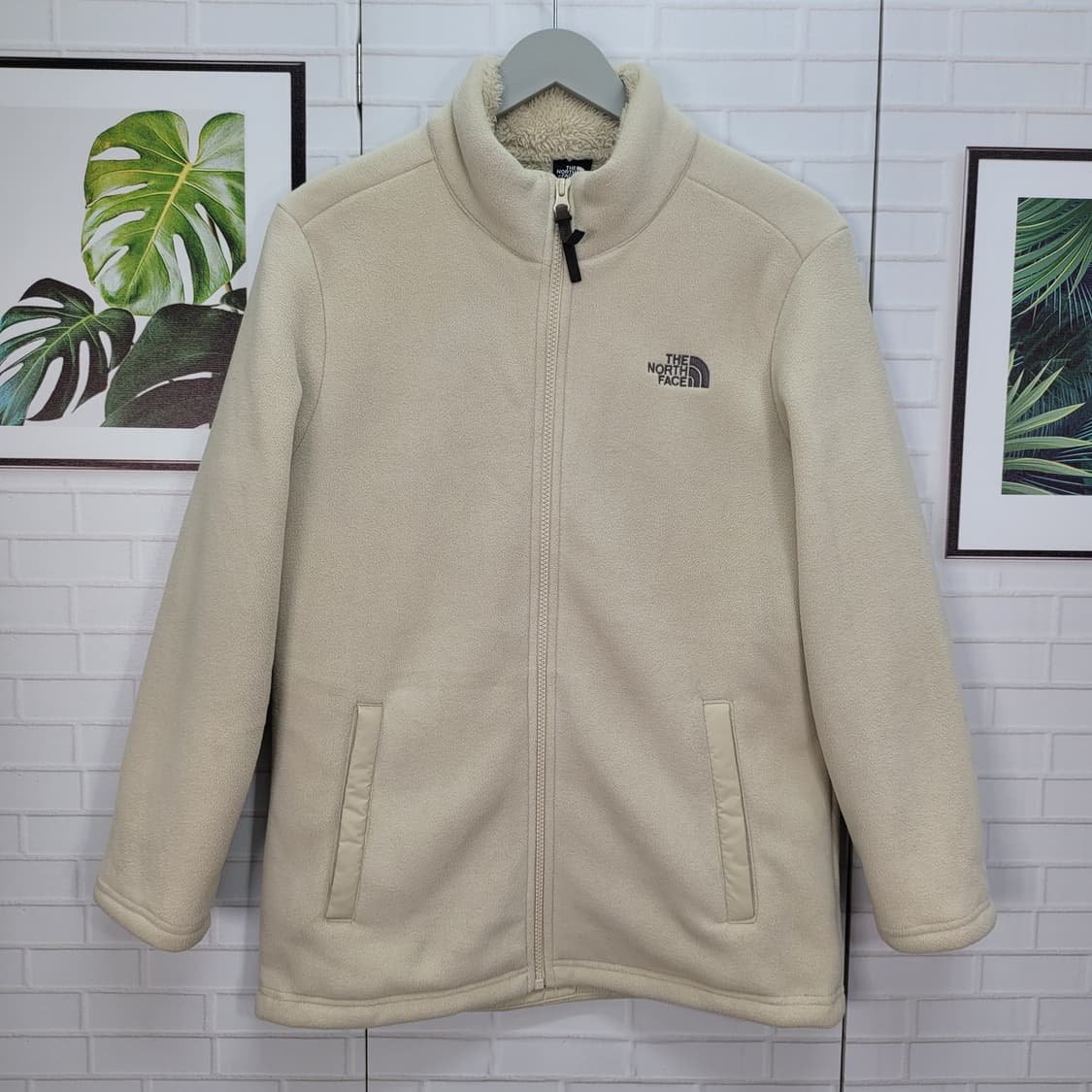 노스페이스 베이지 플리스 후리스 집업 자켓 남여공용 남S 여M 사이즈 상품이미지1