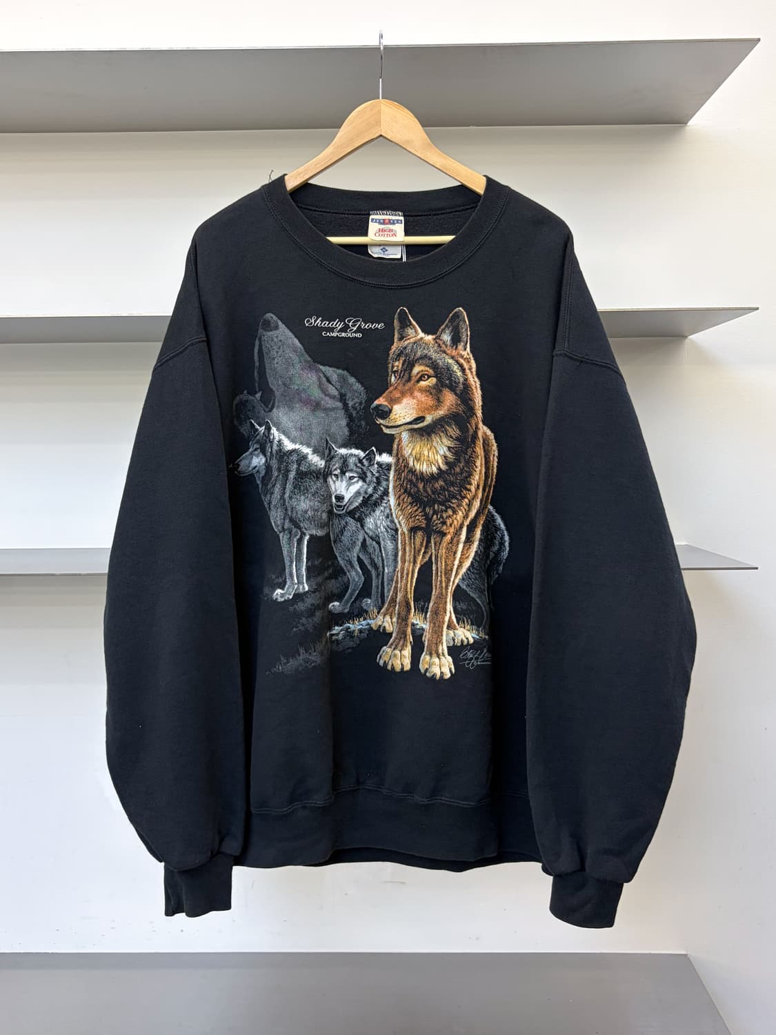 Jerzees 90s USA 커프 보나미에 울프 팩 상품이미지1