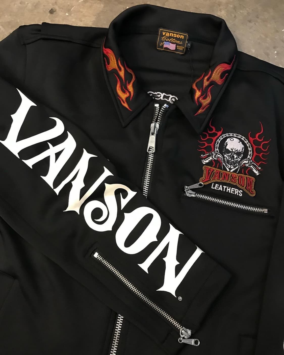 Vanson Skull Embroidery Jersey 상품이미지7