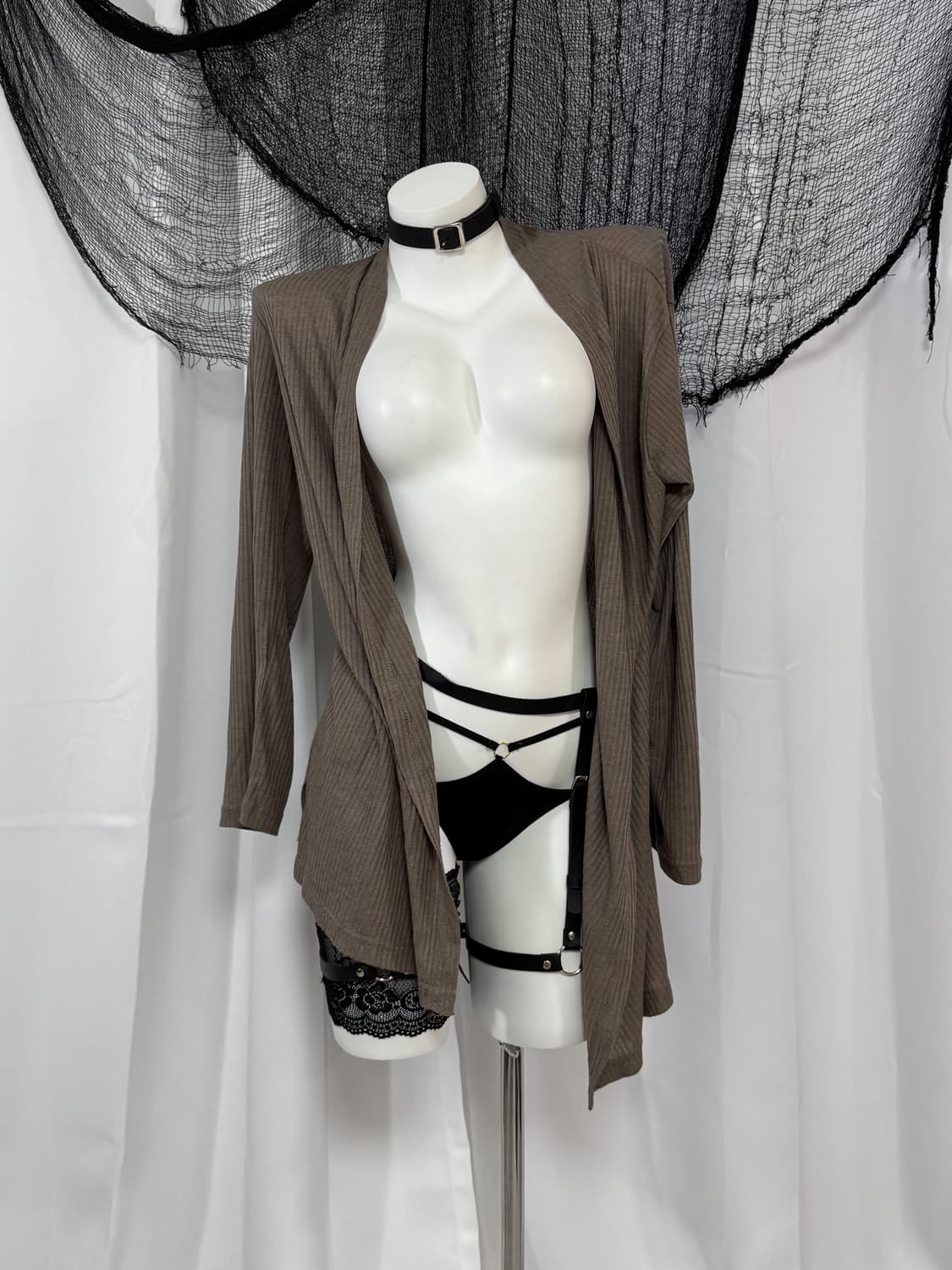 brown knit cardigan 상품이미지2