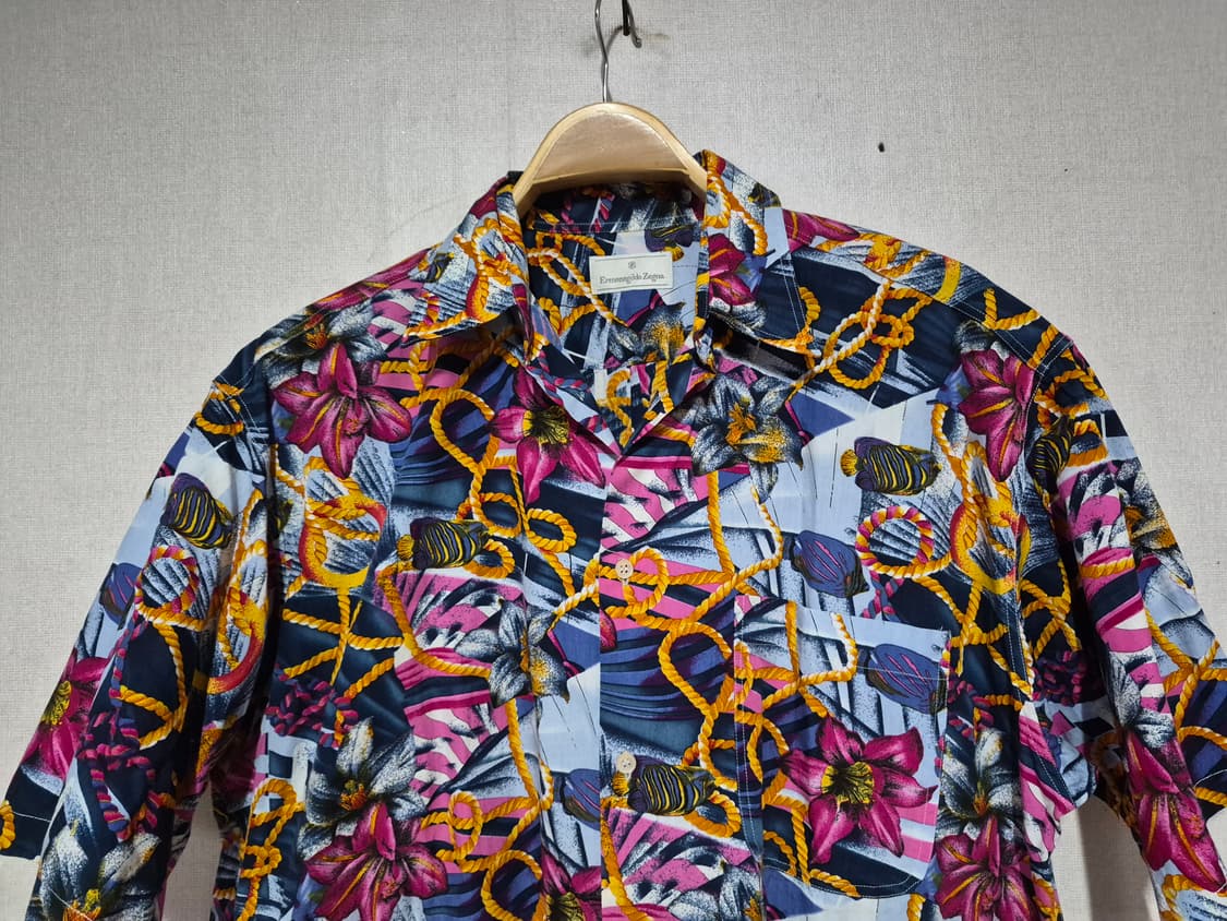 에르메네질도 제냐 하와이안 셔츠 (L) 상품이미지3