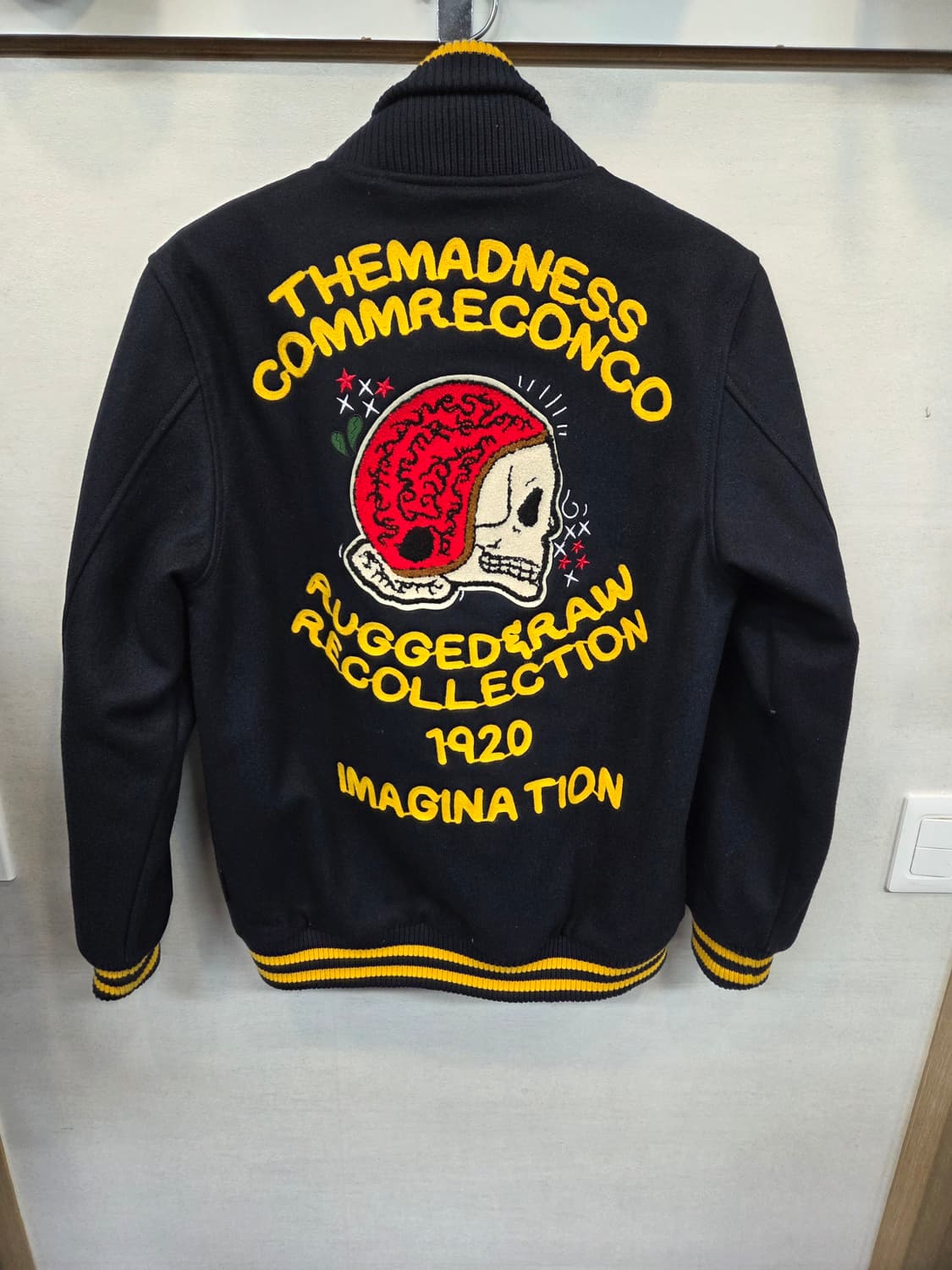 더 매드니스 자수로고 울 안감누빔 스타디움 바시티자켓 xl 상품이미지2