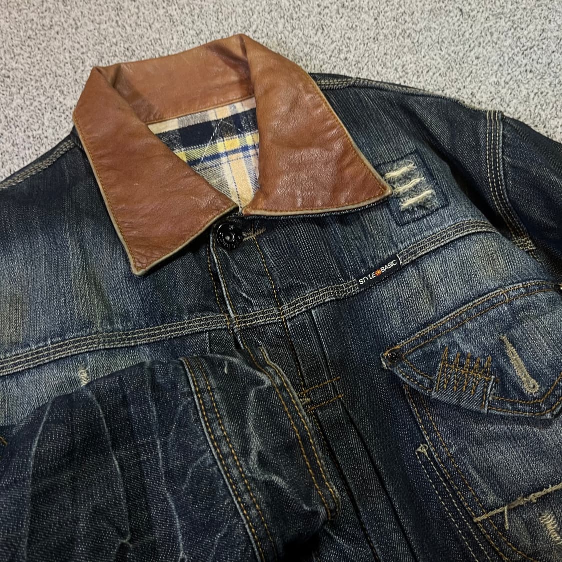 Vintage 빈티지 패치 데님 자켓 상품이미지2