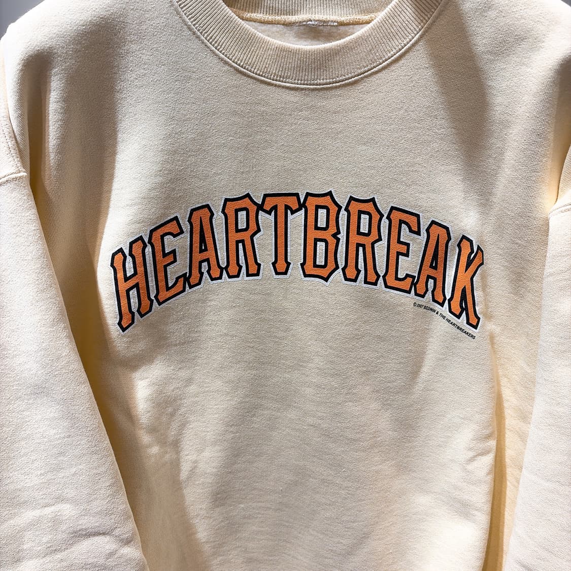 (정품/새상품) 베드윈 앤 더 하트브레이커 남성 크림 로고 캠벨 맨투맨  상품이미지2