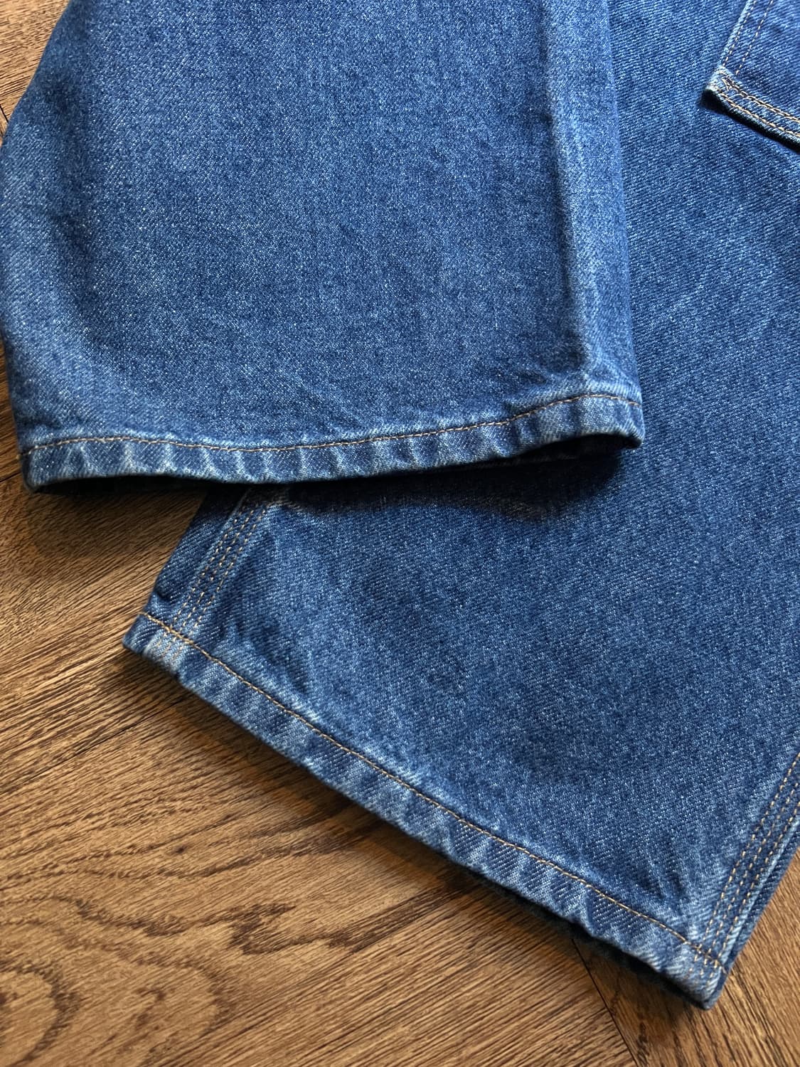 [29]칼하트 USA 빈티지 페인팅 더블니 워크 데님 팬츠 상품이미지6