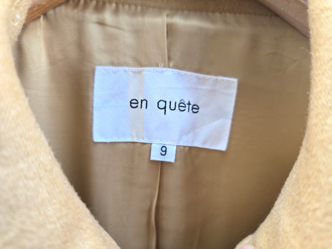 일본산 캐시미어 100% 미니멀 코트 상품이미지4