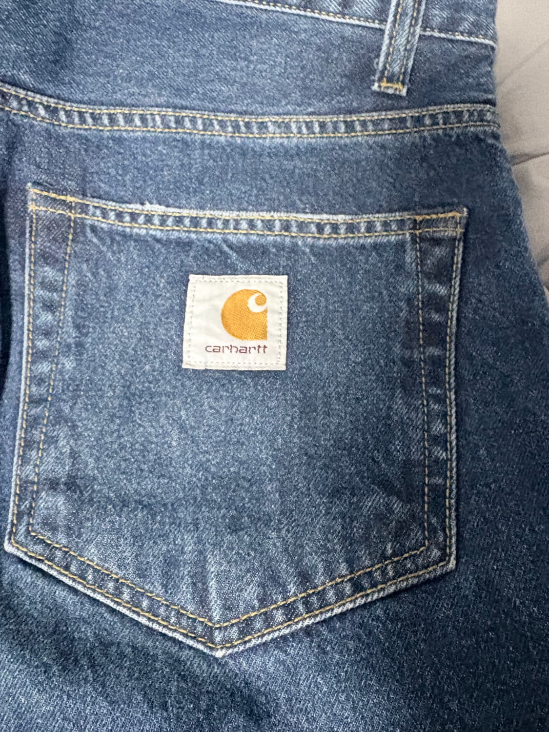 칼하트wip 랜든팬츠 중청 스톤워시 상품이미지2