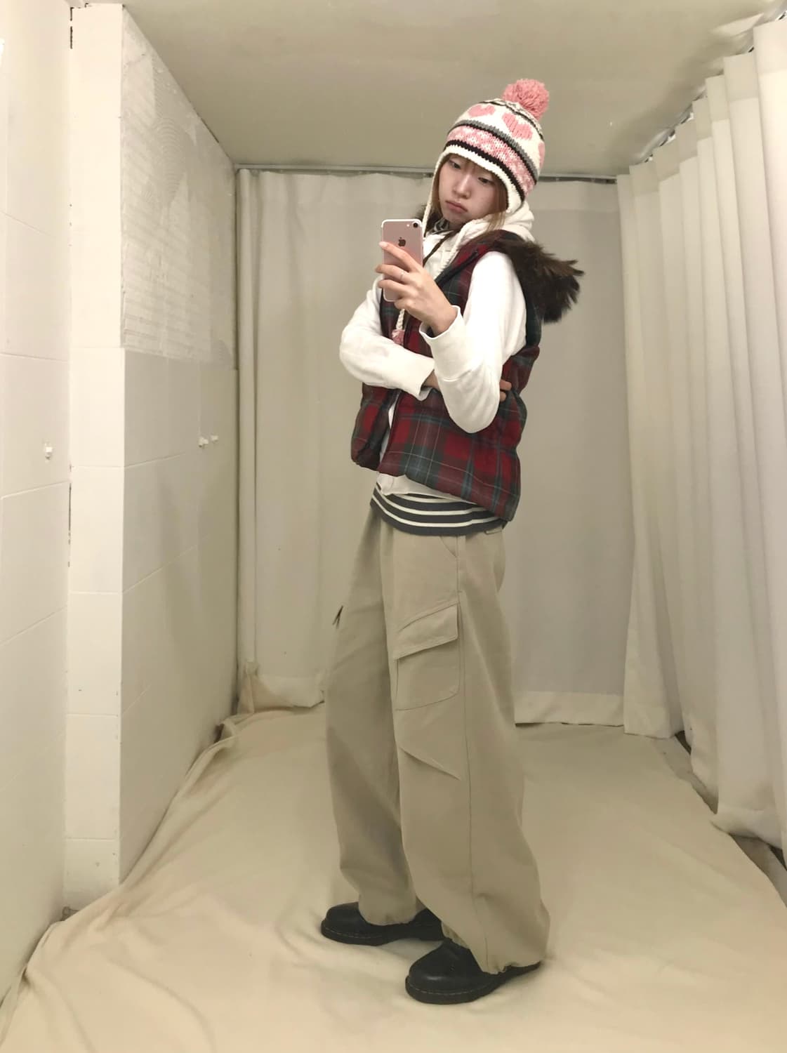 빈티지 겨울 키치 너드 괴짜 코디 세트 상품이미지2