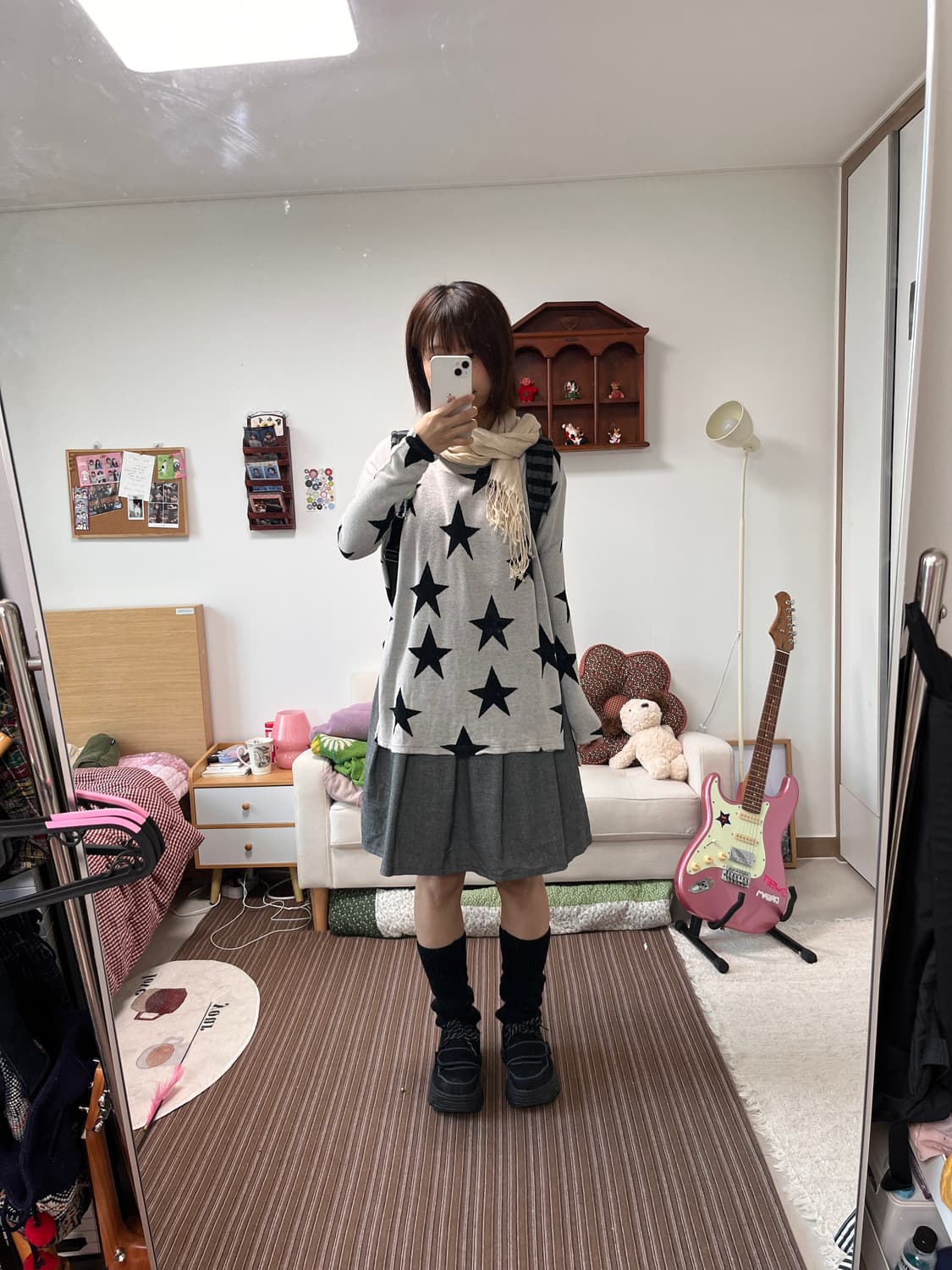 별 패턴 니트 상품이미지5