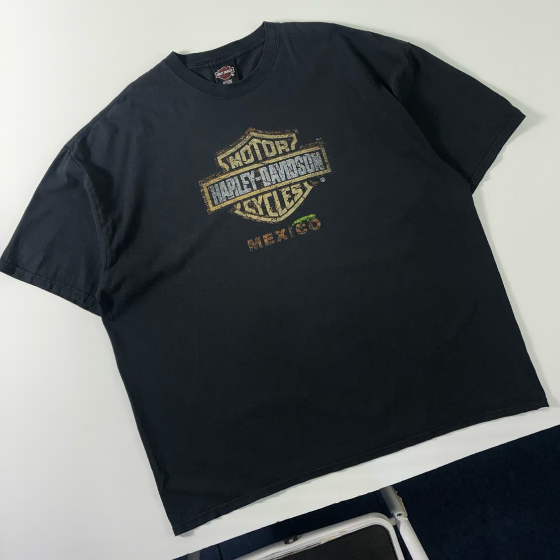 Harley davidson  할리 데이비슨 칸쿤 멕시코 블랙 반팔티셔츠 상품이미지1