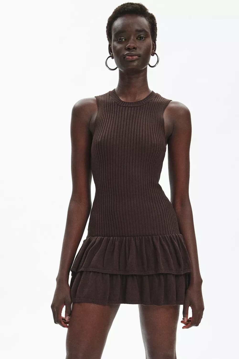 어반아웃피터스 김치블루 스웨터 미니 드레스 / 브라운 니트 원피스 M 상품이미지1