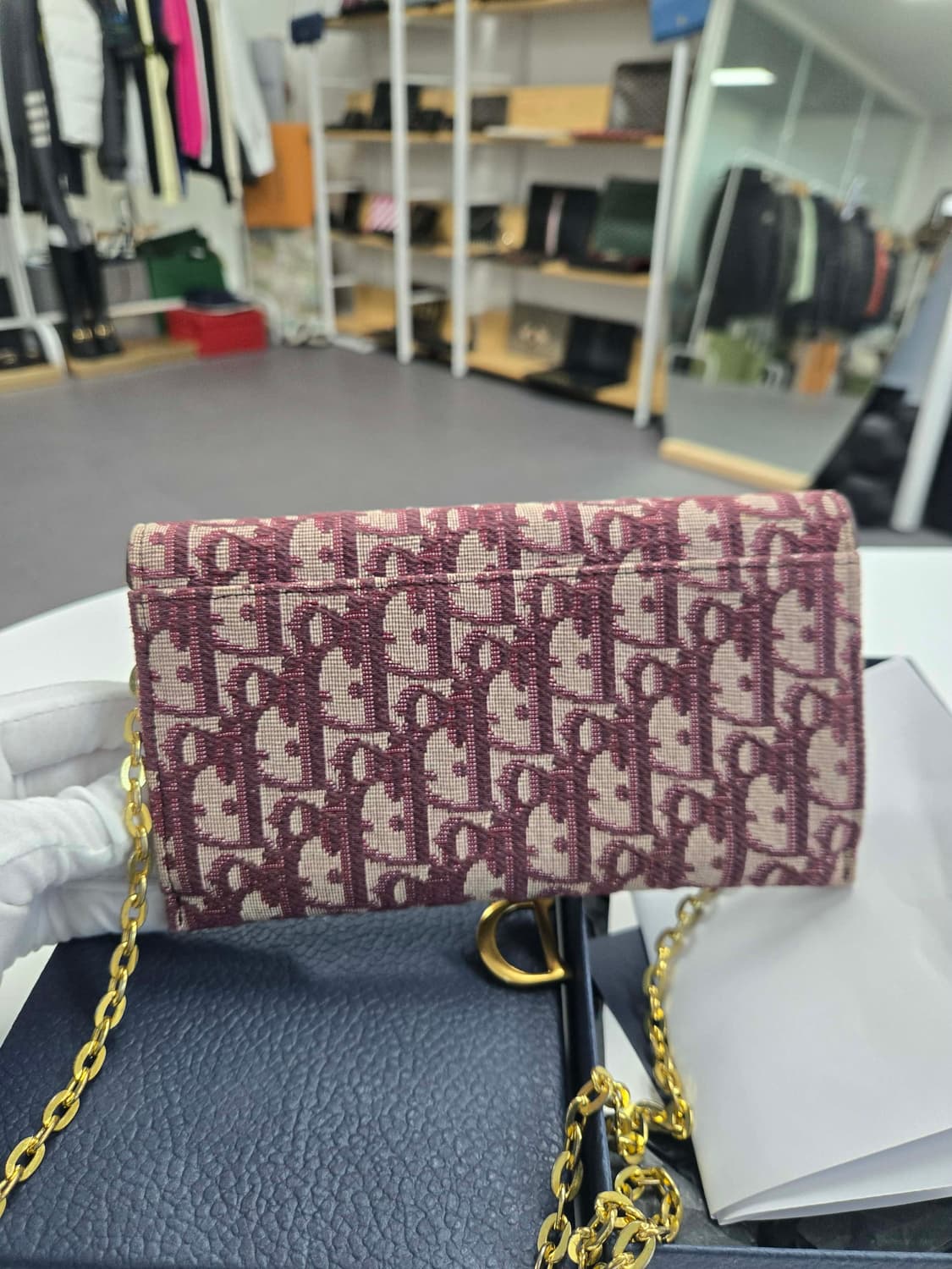 [보증서 정품] 디올 오블리크 새들백 상품이미지5