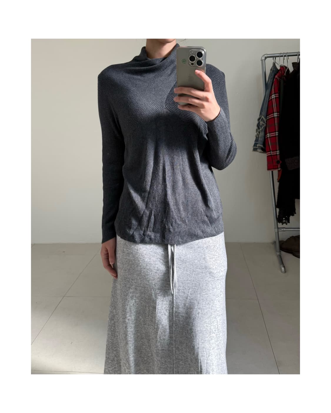 빈티지 캐시미어 혼방 티셔츠 상품이미지4