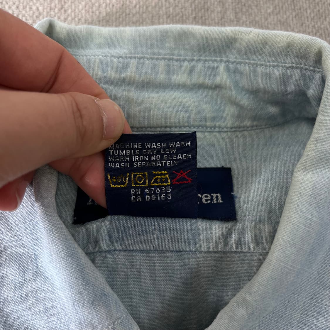 100 폴로랄프로렌 데님 코튼 셔츠 상품이미지5