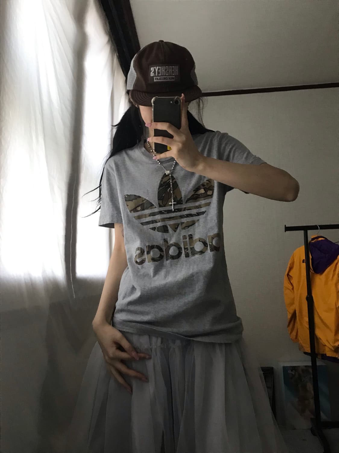 아디다스 그레이 카모 반팔티셔츠 상품이미지3