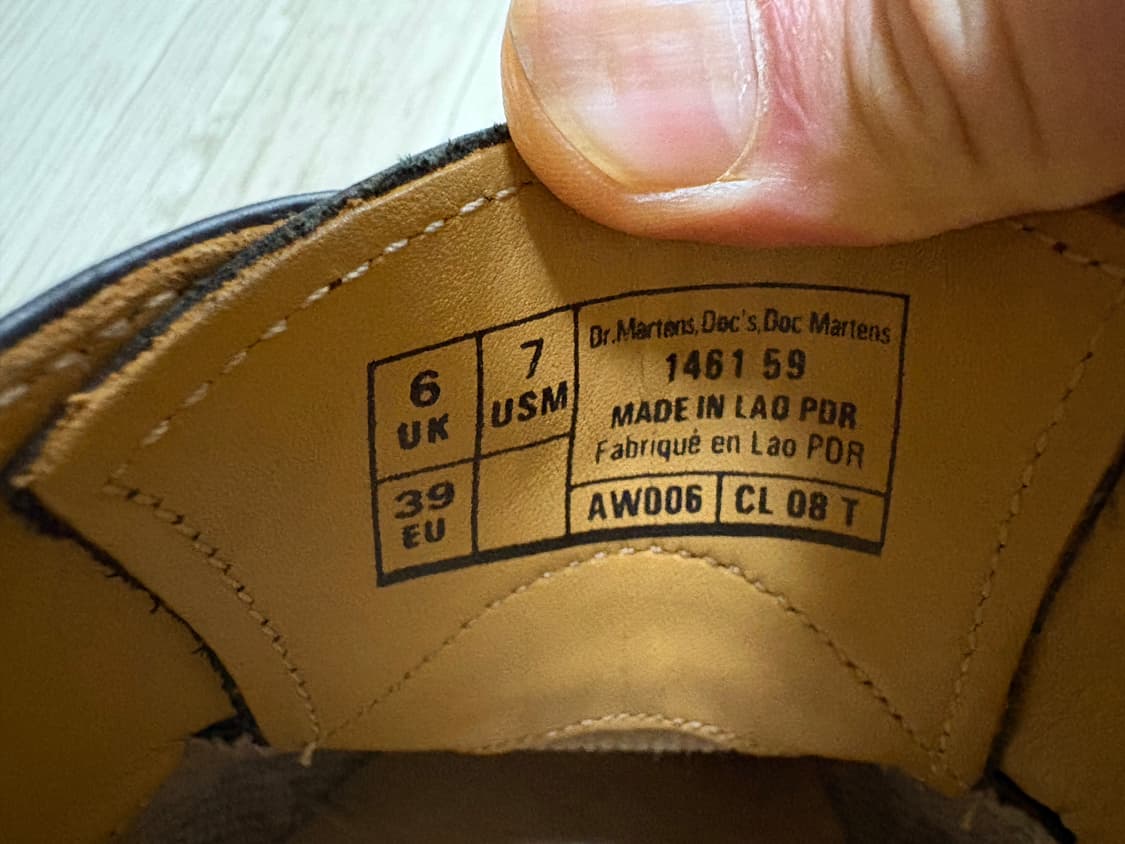 닥터마틴 1461 3홀 스무스 250 상품이미지7