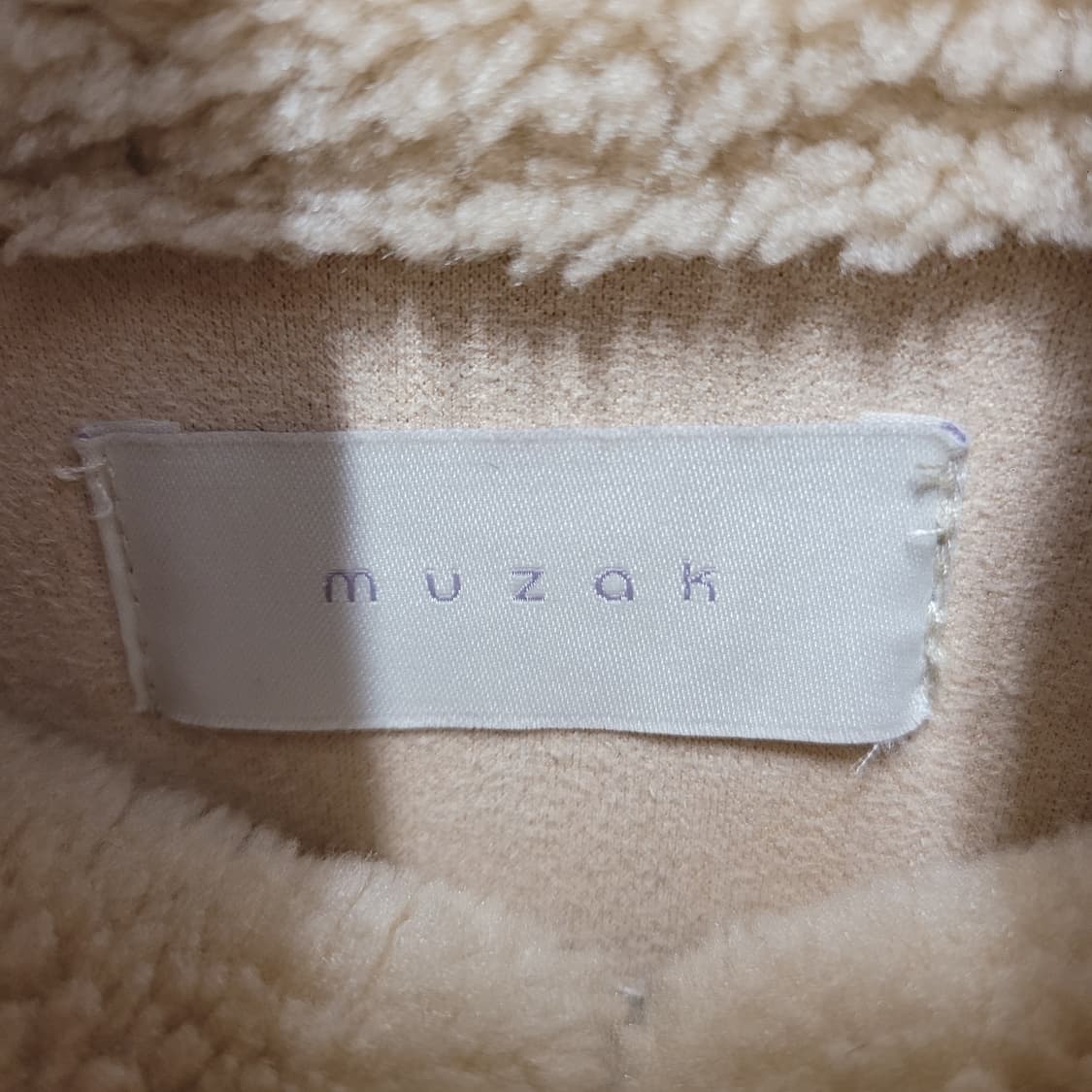 Muzak 무자크 여성 무스탕 베이지 상품이미지5