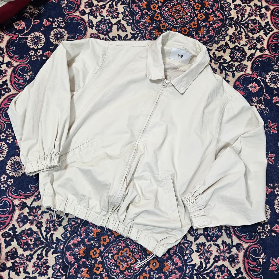 VTWO 코튼 루즈핏 스트링 블루종 자켓 2 size 상품이미지2