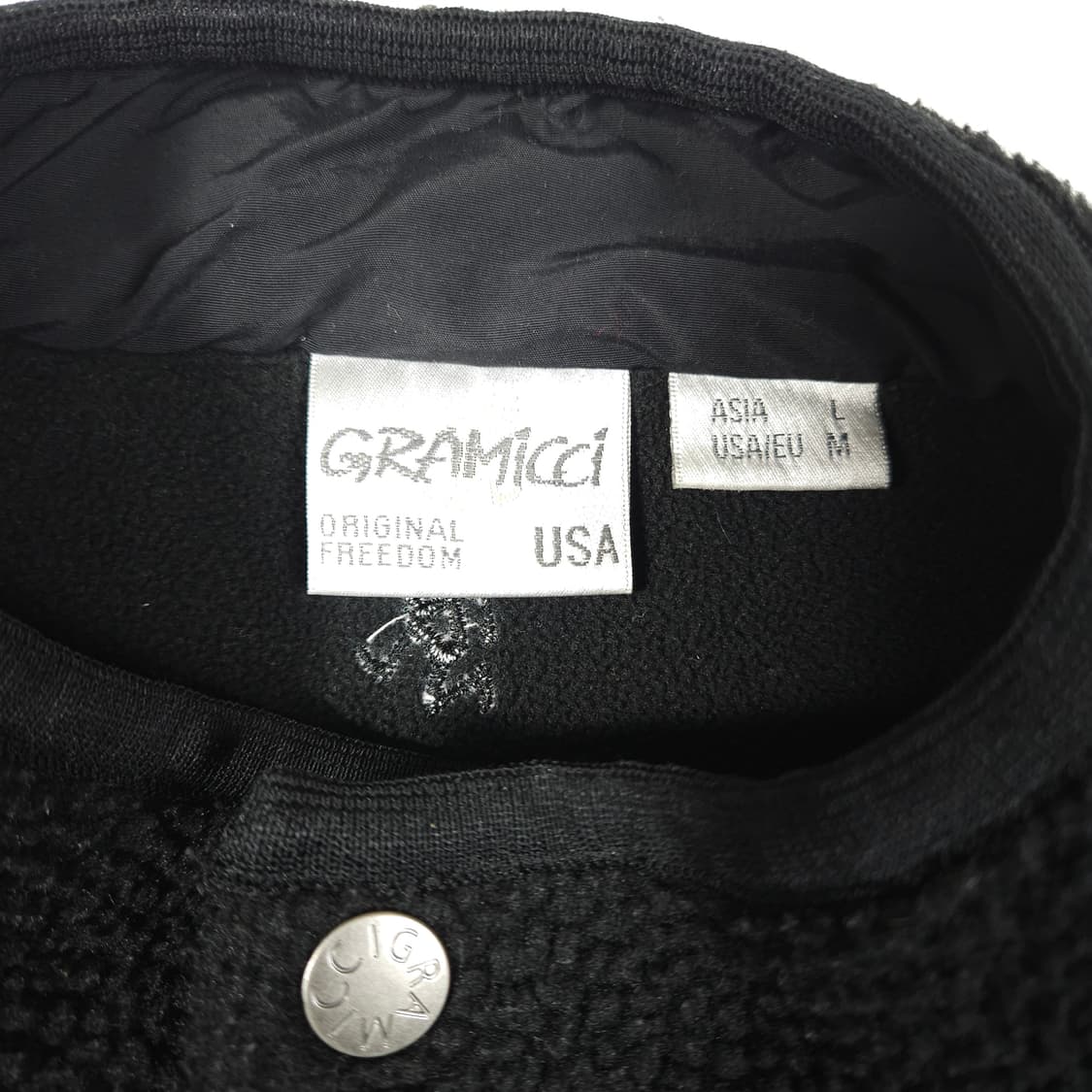 그라미치 포켓 후리스 블랙 상품이미지3