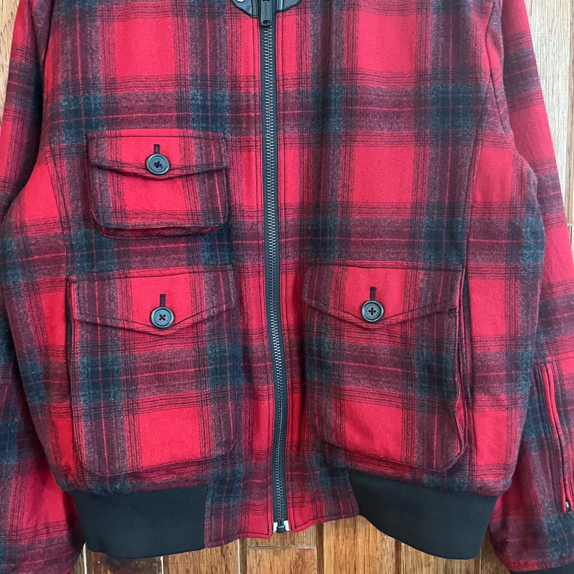 타미 힐피거 울체크 블루종 상품이미지4