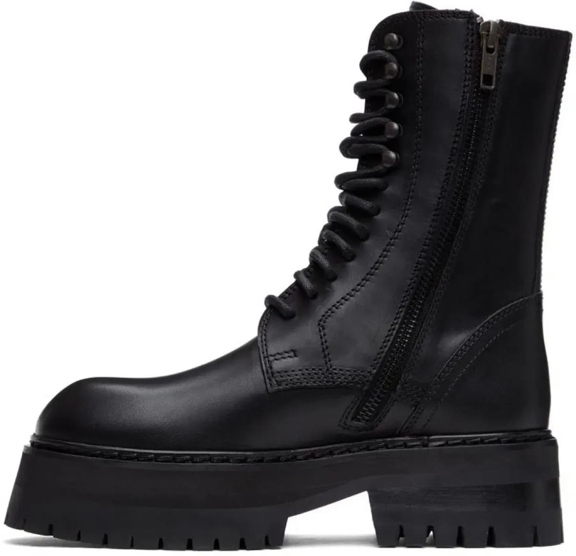Ann demeulemeester 앤드뮐미스터 플랫폼 컴뱃부츠 상품이미지1