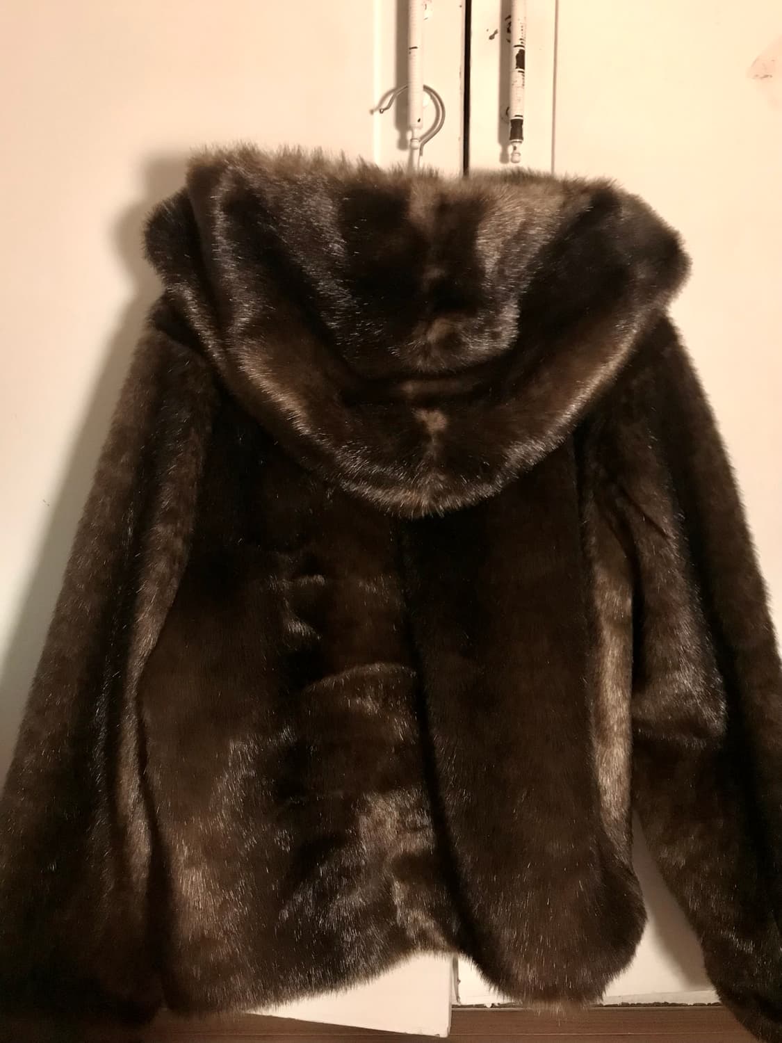 브라운 퍼 후드 자켓 상품이미지3