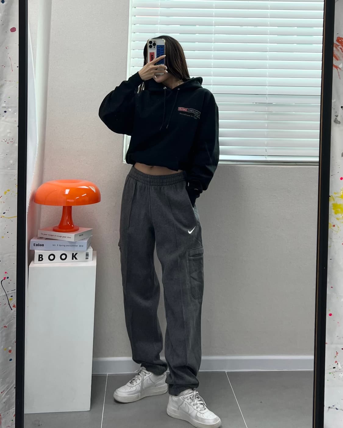 (WOMEN)챔피온 크롭 후드-M1453 상품이미지5