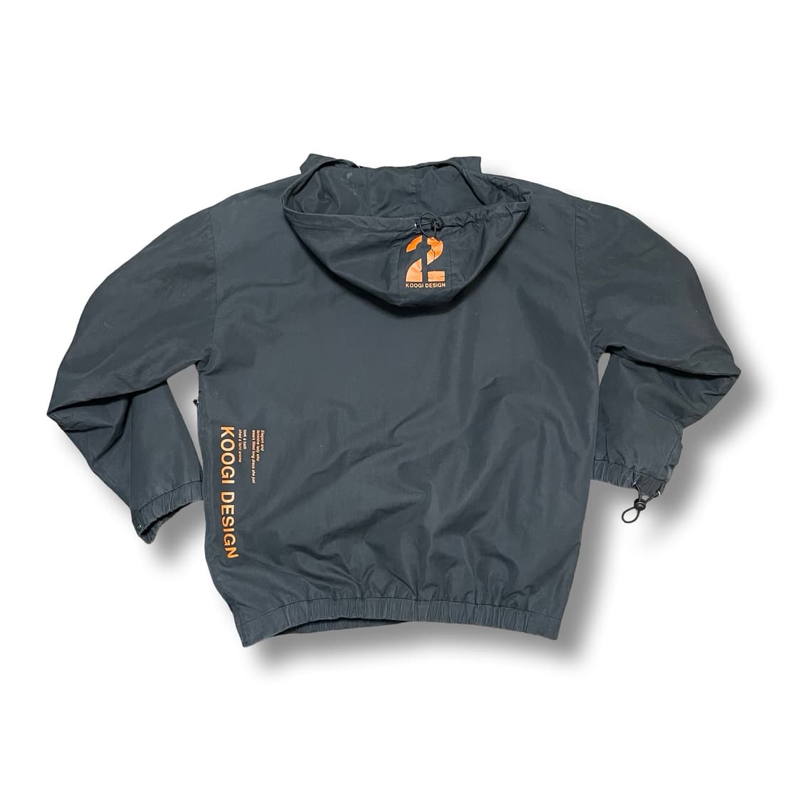 [F] 쿠기 빈티지 사선지퍼 블랙 후드 바람막이 고프코어 상품이미지6