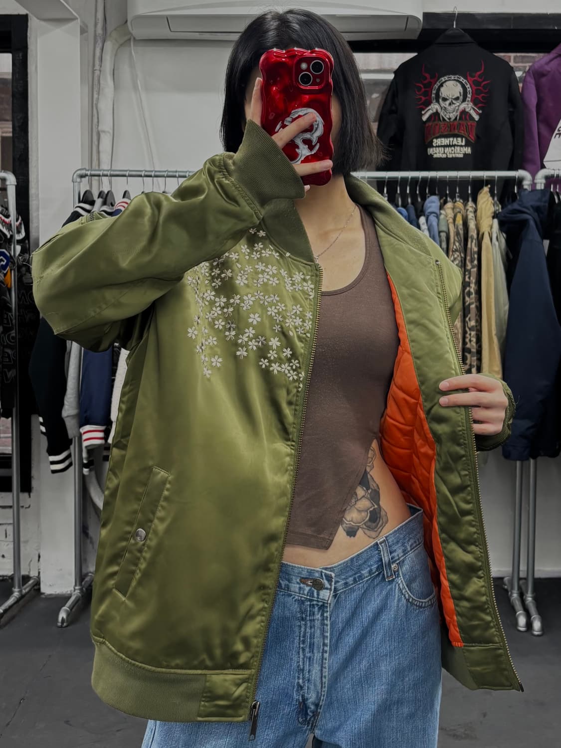 카라쿠리 타마시 오리엔탈 MA-1 자켓 상품이미지1