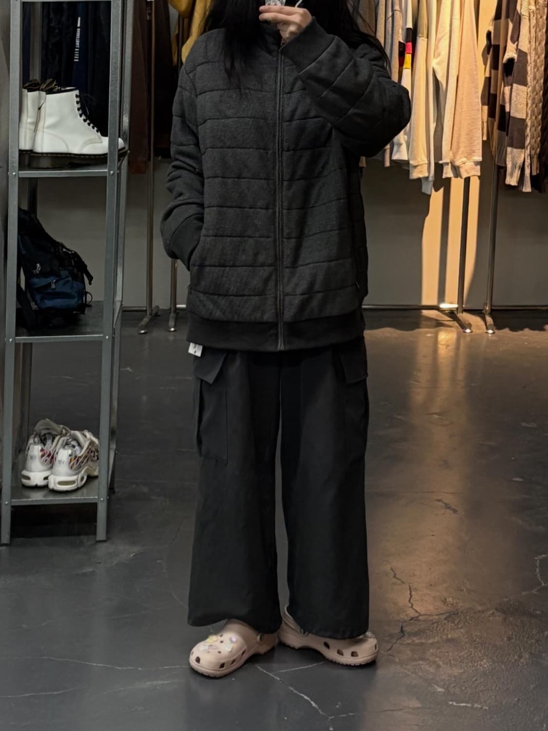폴로랄프로렌 신형 자수 그레이 패디드 재킷 A2342 상품이미지1