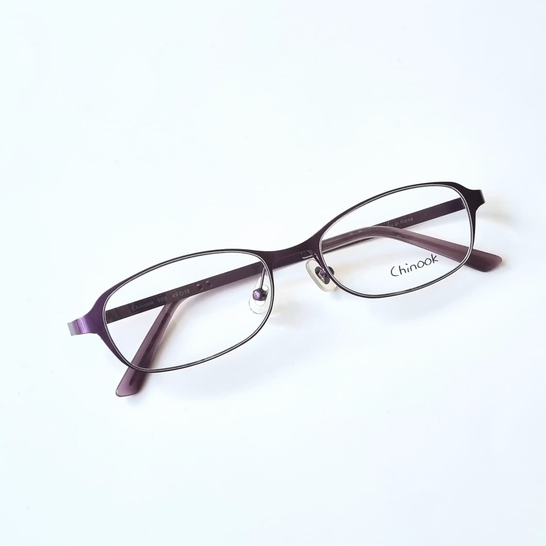 데드스탁 퍼플 라운드 오벌 가벼운 안경테 373 상품이미지1