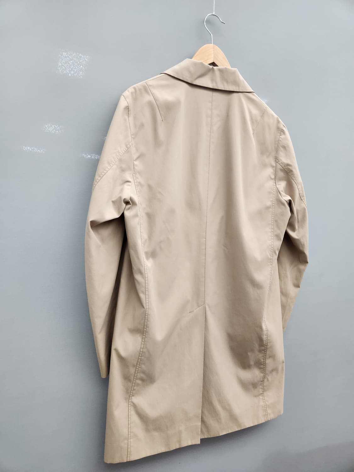 타임옴므 히든버튼 백슬릿 트렌치코트 상품이미지6