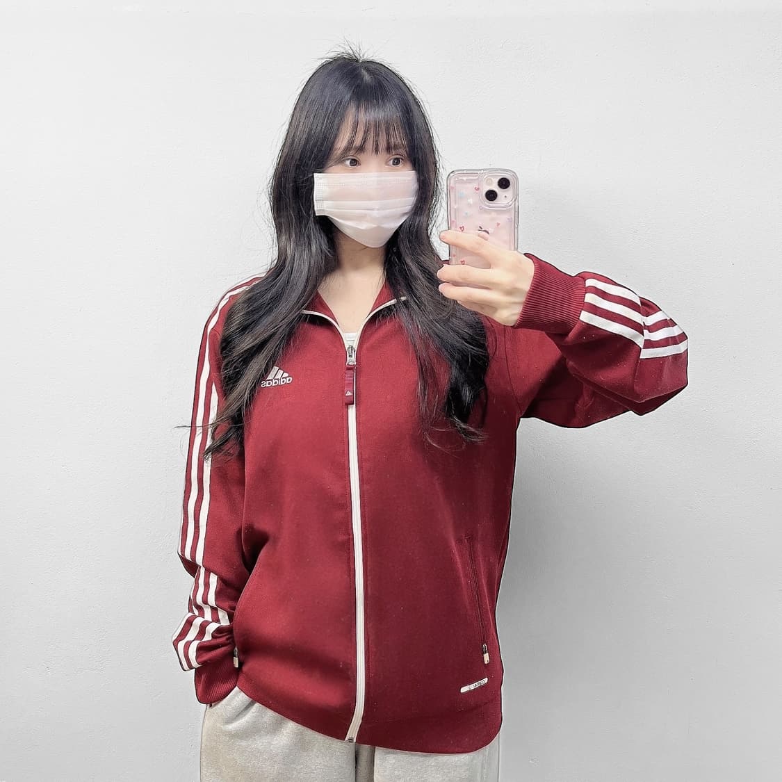 아디다스 클리마라이트 트랙탑 져지 버건디 상품이미지1