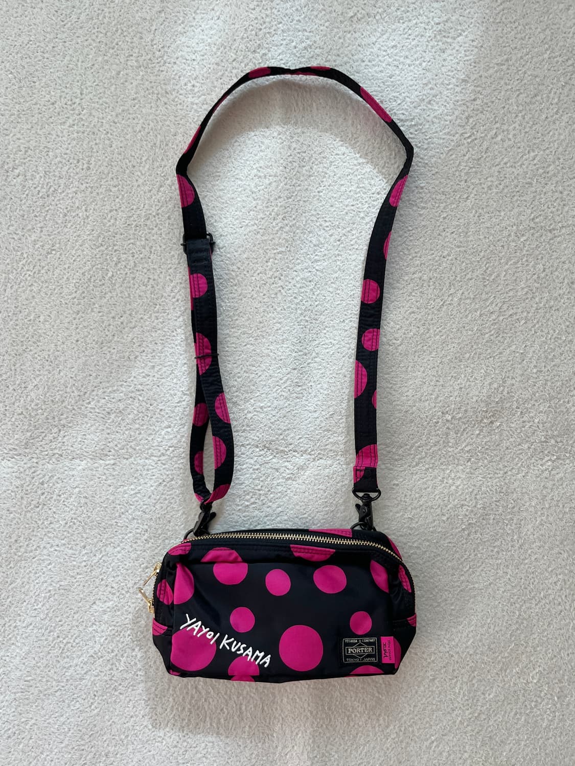 (데드스탁)포터x쿠사마야요이x엑스걸 핑크 도트 백 상품이미지5