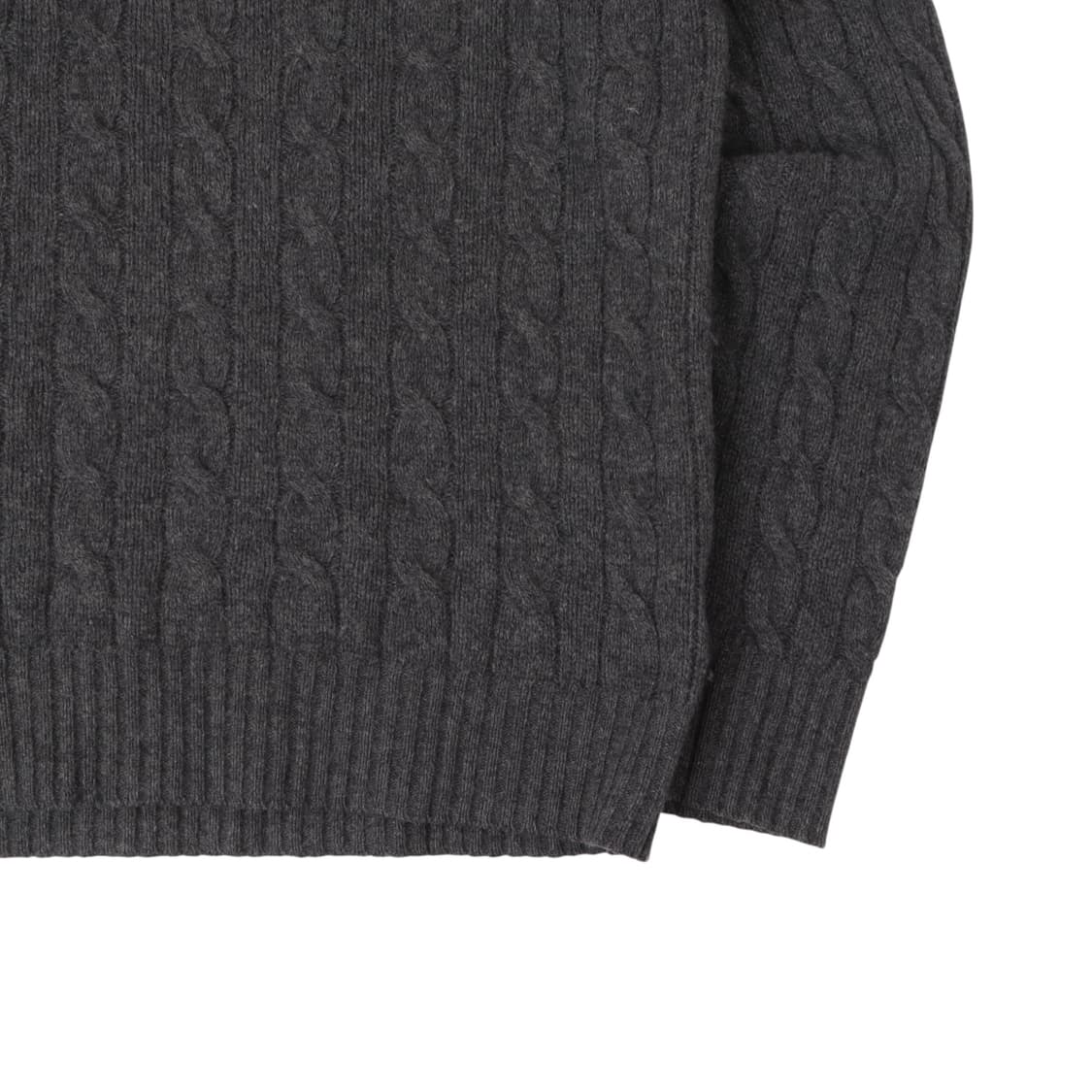폴로 랄프로렌 그레이 울 캐시미어 케이블 니트 상품이미지4