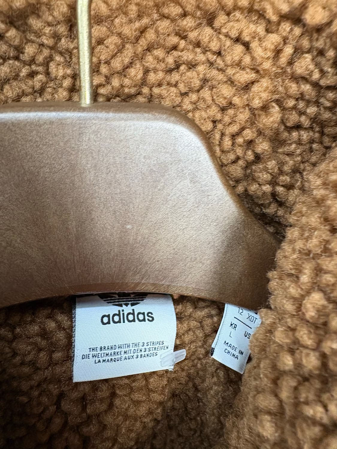 아디다스 쉐르파 브라운 오버핏 뽀글이 점퍼 A2729 상품이미지6