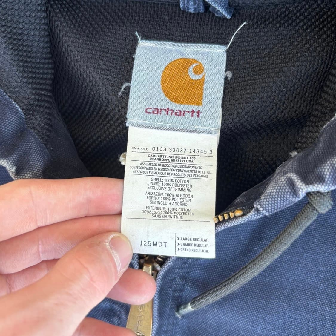 [XL] 00s 빈티지 칼하트 J25 액티브 자켓 MDT 상품이미지2