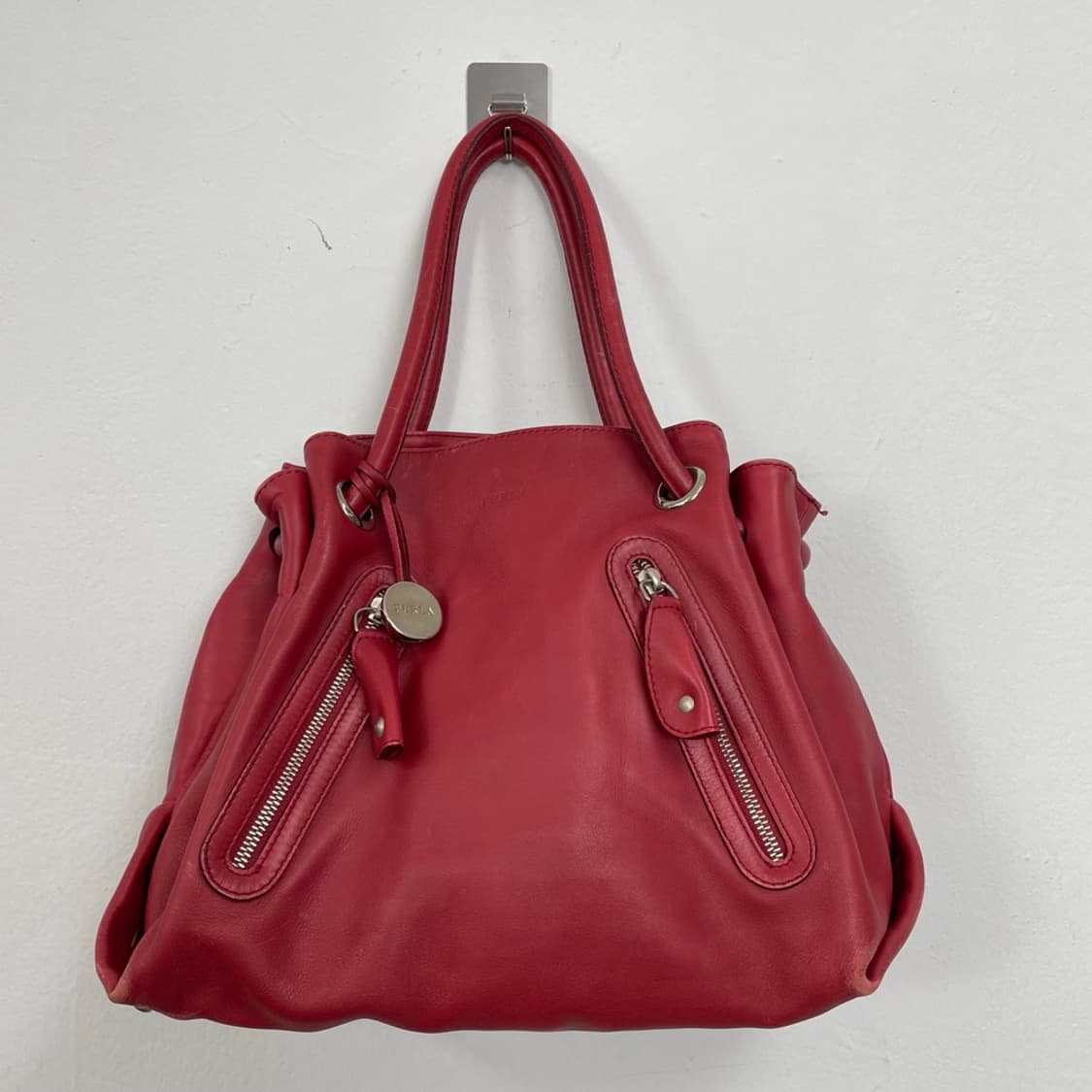 훌라 Furla 레드 크르멘 레더 토트백  상품이미지2