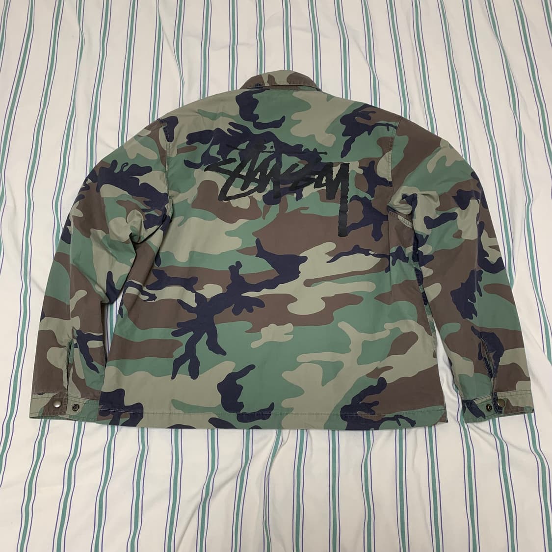 스투시 카모 코치 셔츠 L 상품이미지10