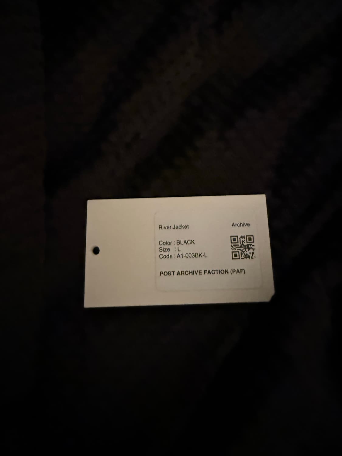 [L] paf 8.0 리버자켓 블랙 상품이미지5
